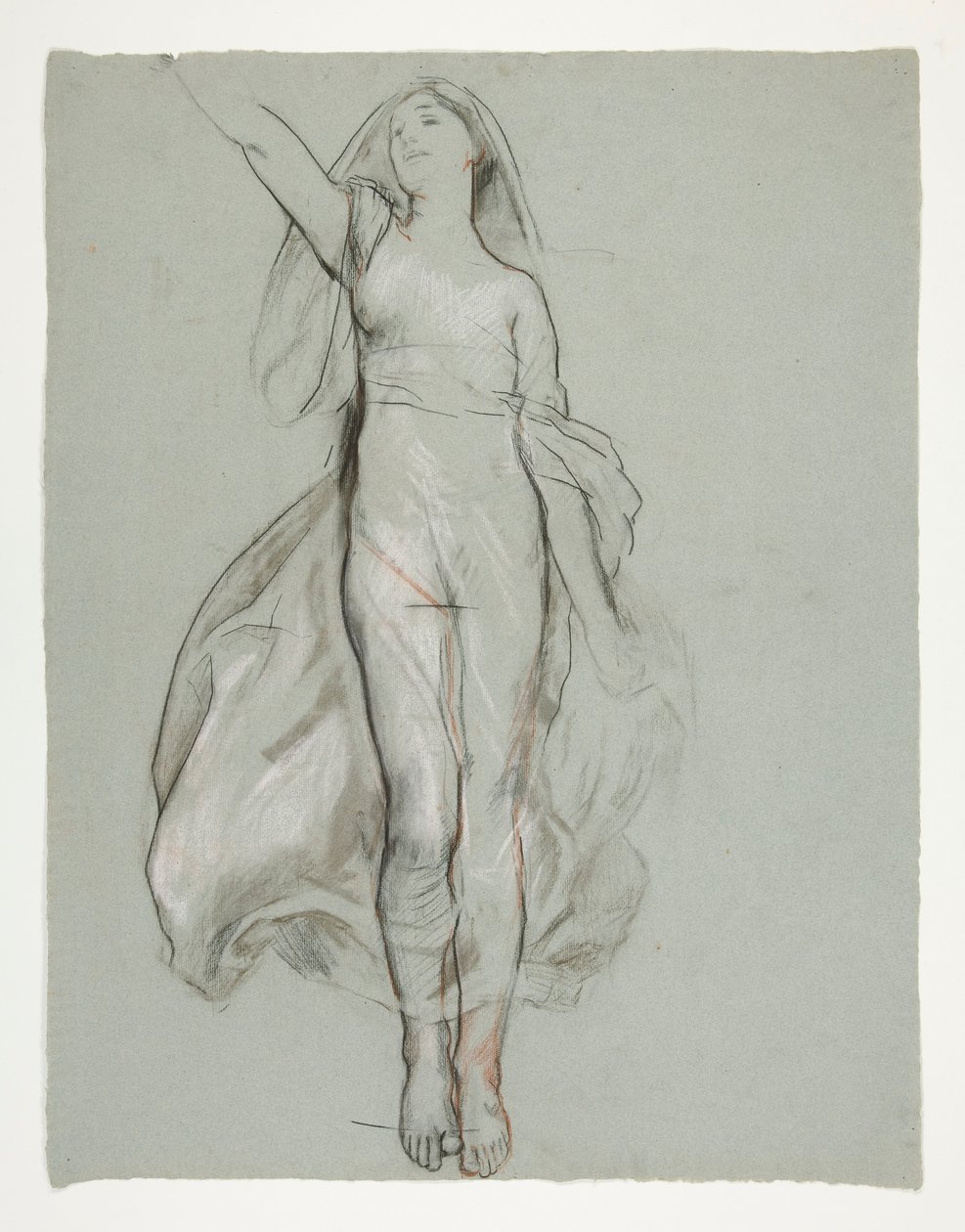 Estudo para figura central em de Edwin Austin Abbey