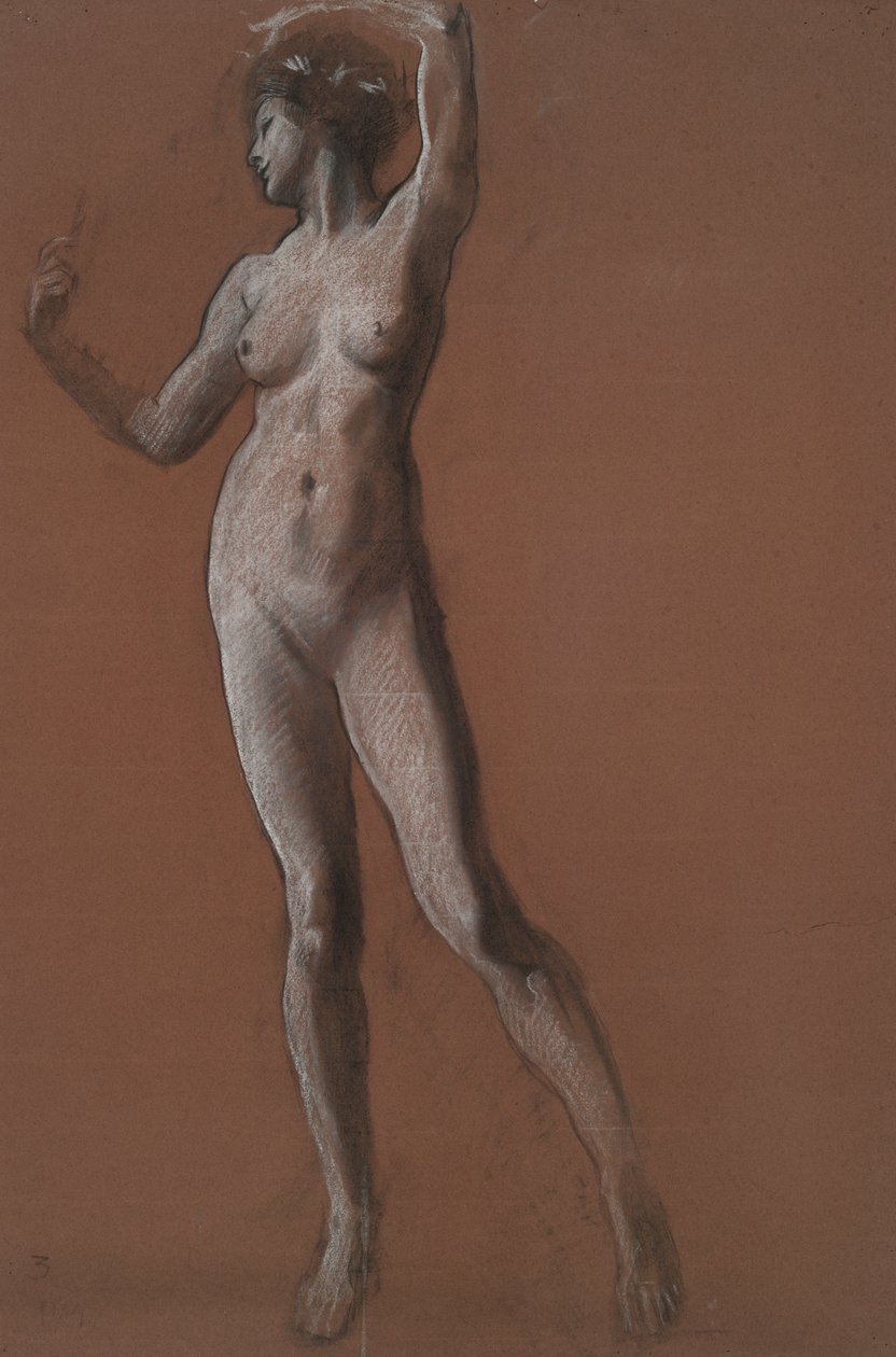 Estudo para figura de 3 da tarde para de Edwin Austin Abbey