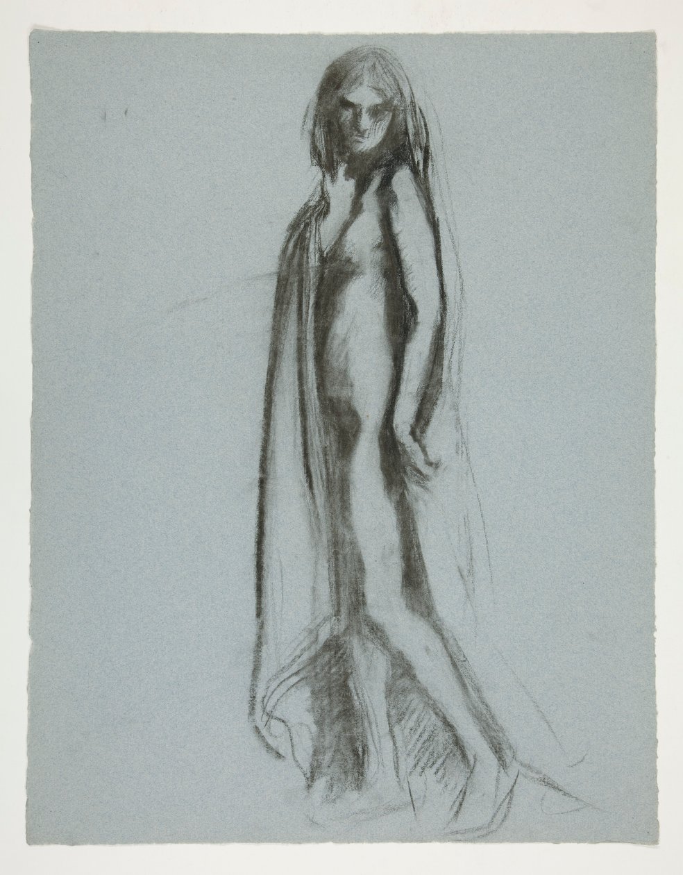 Estudo para figura de 7 pm em de Edwin Austin Abbey