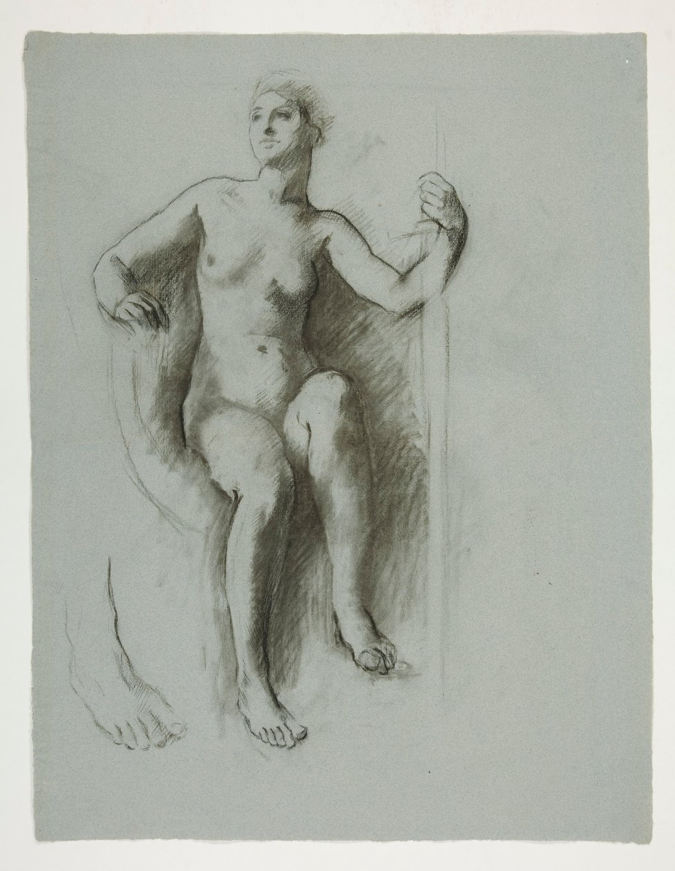 Estudo para figura do Gênio do Estado, no de Edwin Austin Abbey