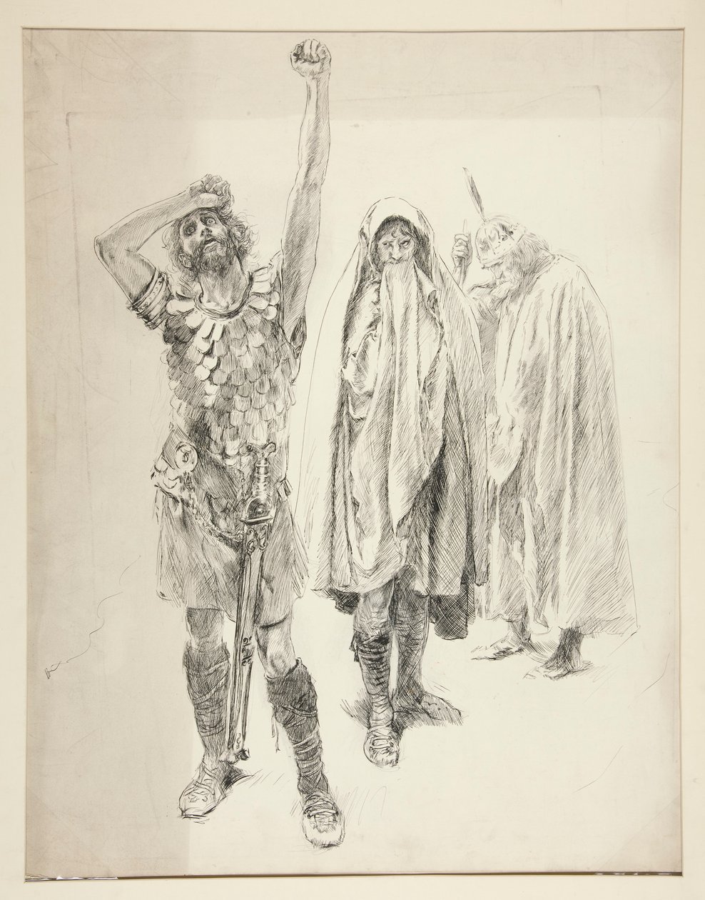 Estudo para peça não identificada de Shakespeare de Edwin Austin Abbey