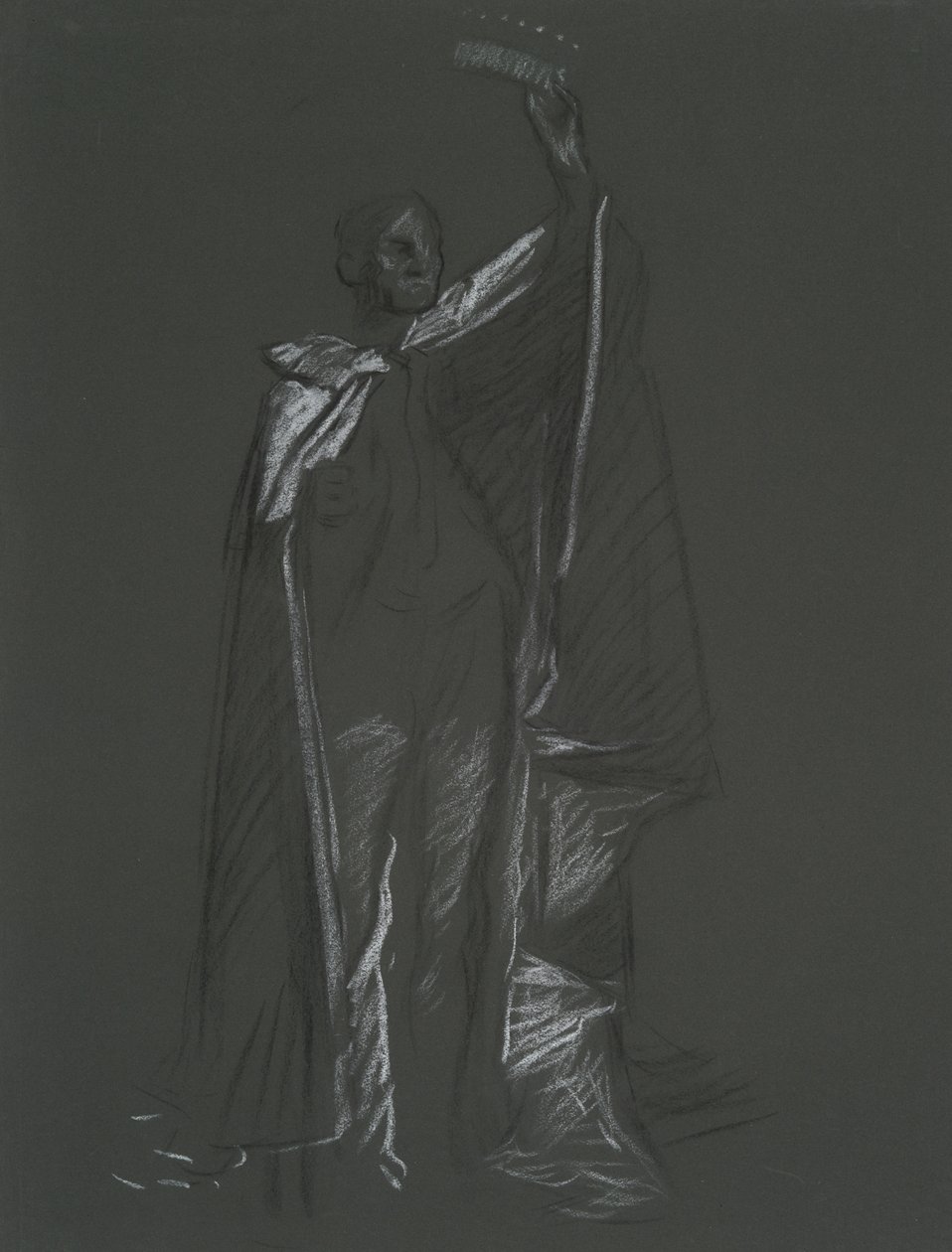 Estudo de pares para de Edwin Austin Abbey