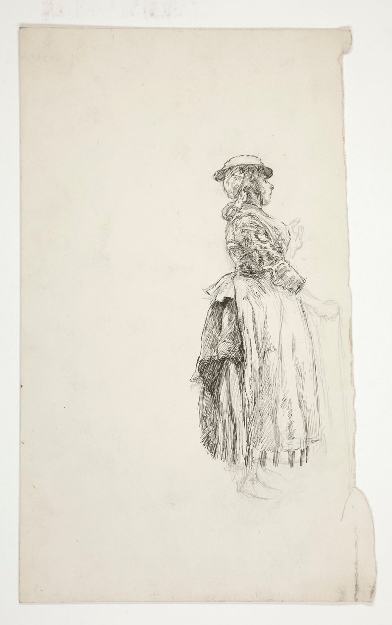 Estudo de uma mulher do campo de Edwin Austin Abbey