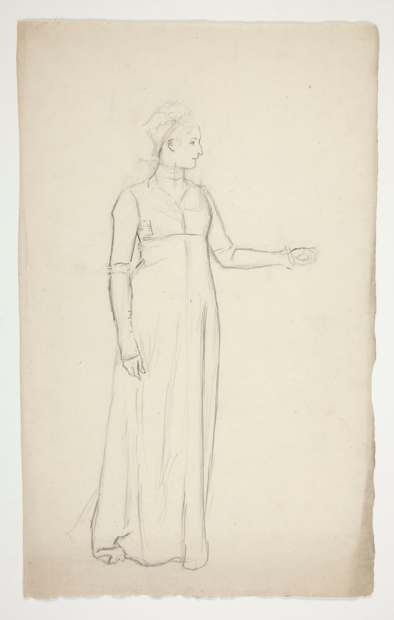 Estudo de uma mulher de Edwin Austin Abbey