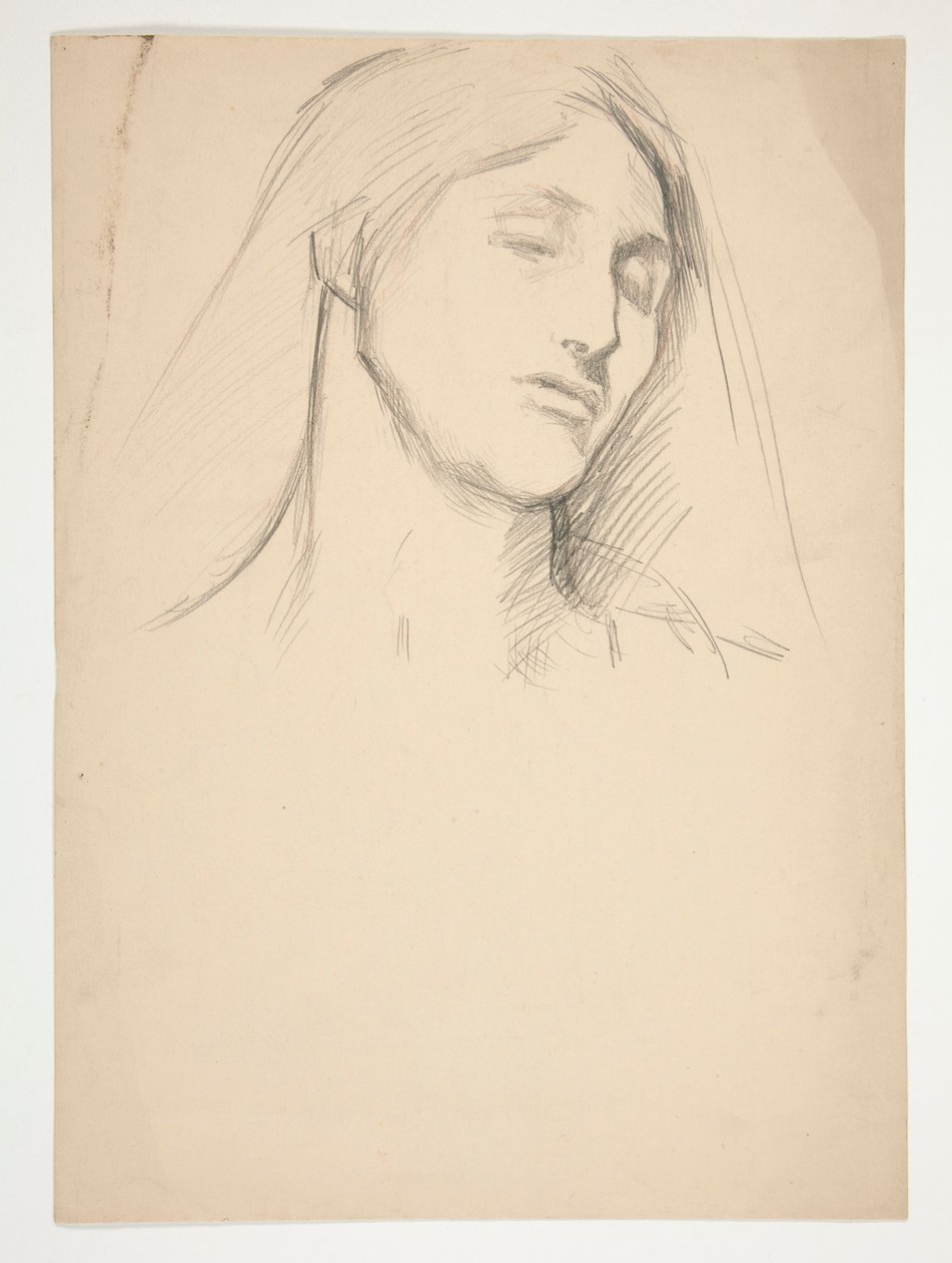 Estudo de uma mulher de Edwin Austin Abbey