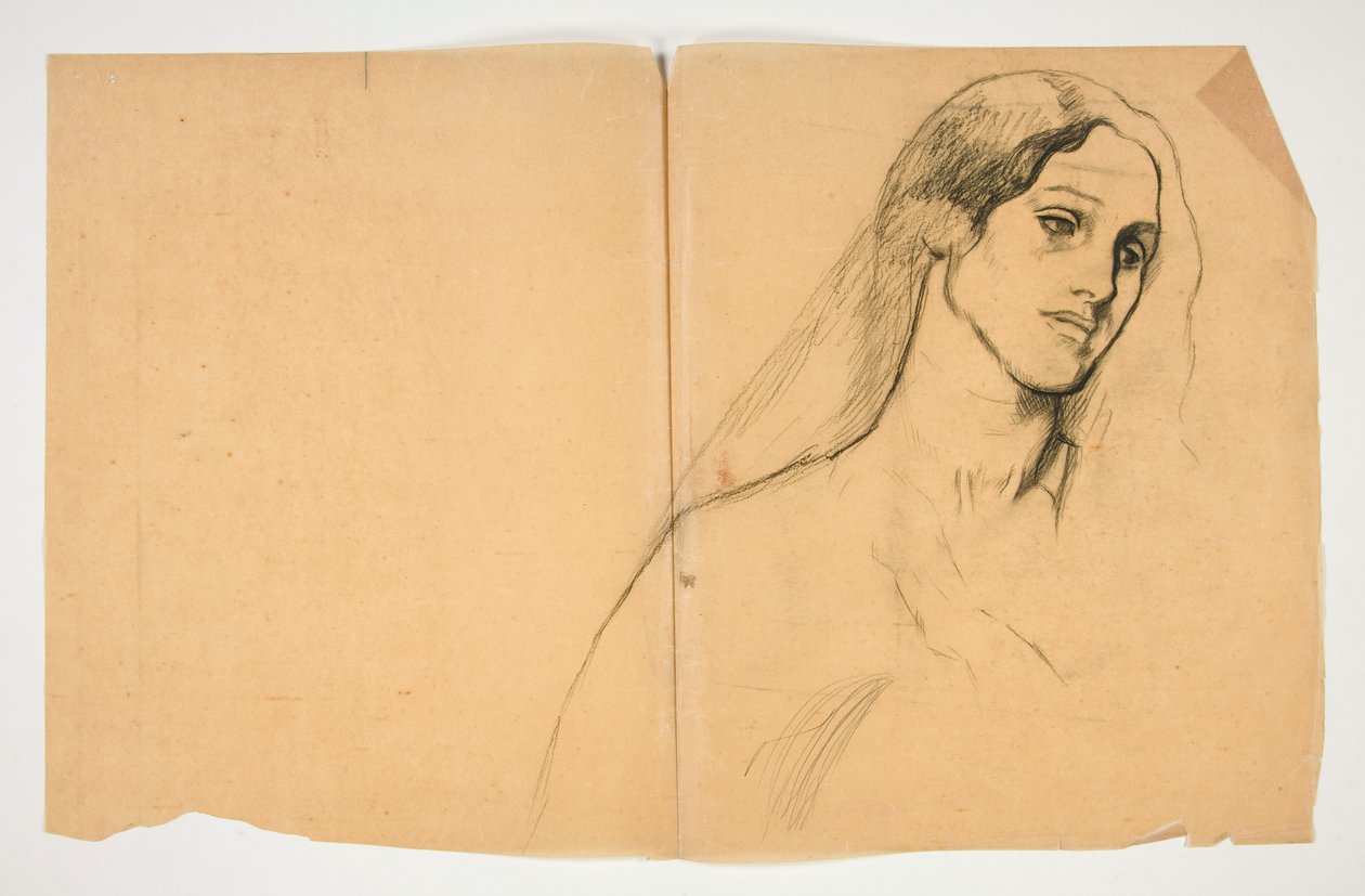 Estudo de uma mulher de Edwin Austin Abbey