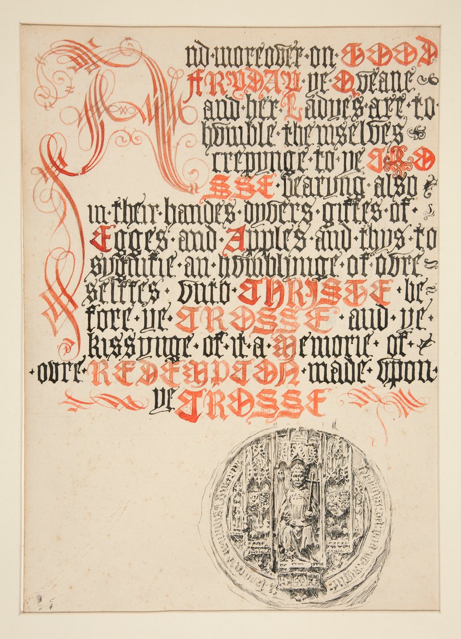 Design da página de título, Scribner de Edwin Austin Abbey