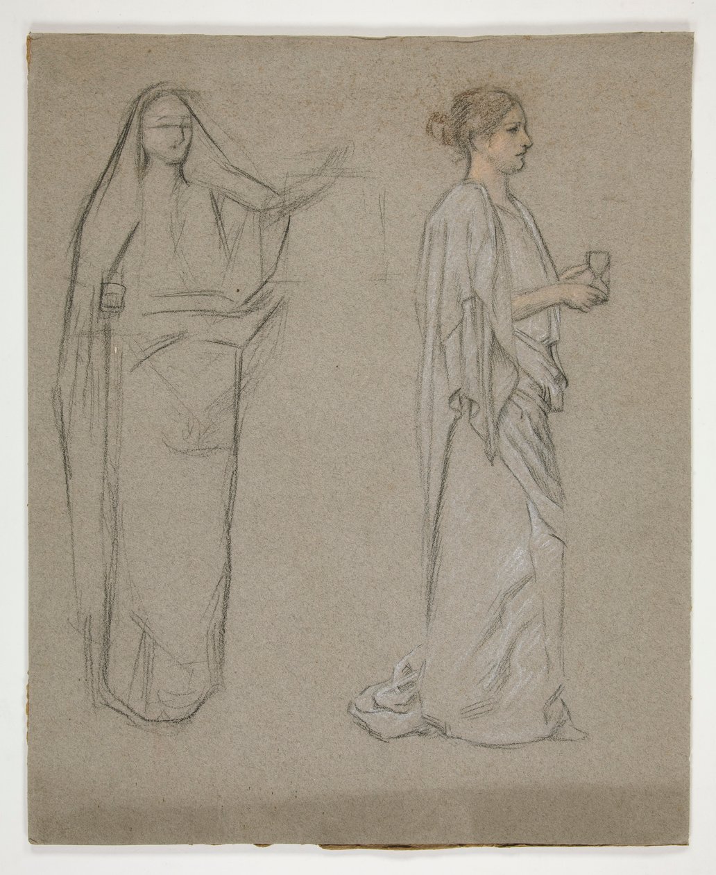 Duas mulheres: estudar para de Edwin Austin Abbey