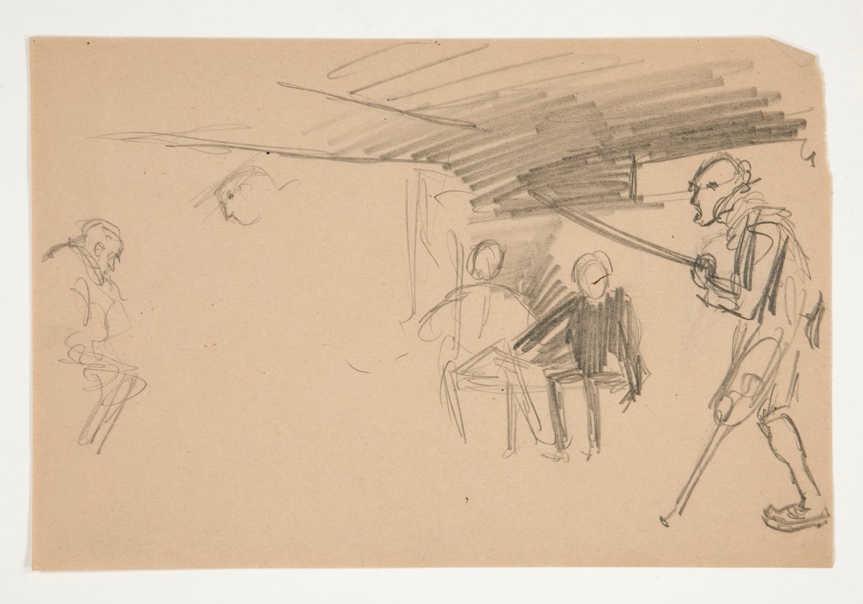 Ilustração não identificada para Oliver Goldsmith de Edwin Austin Abbey