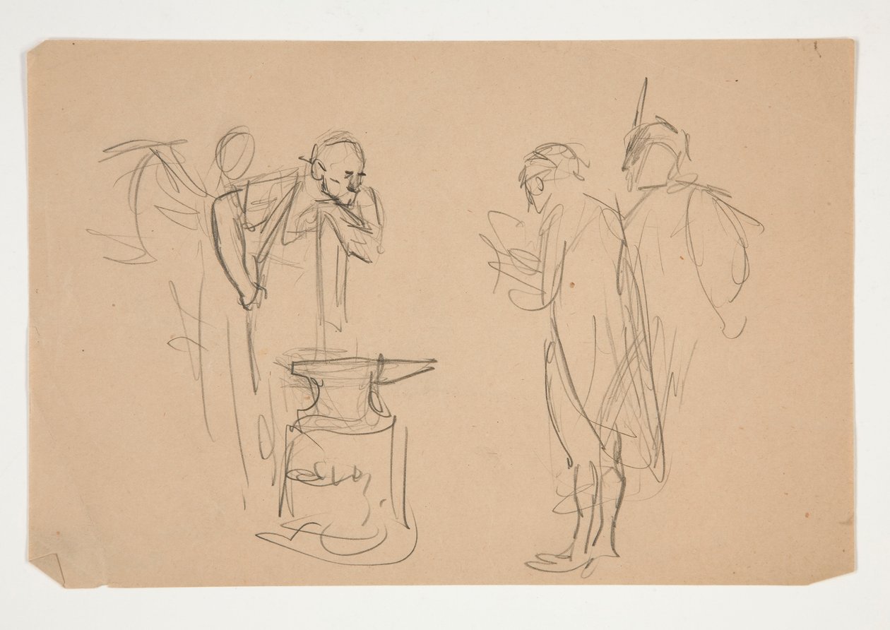Ilustração não identificada para Oliver Goldsmith de Edwin Austin Abbey