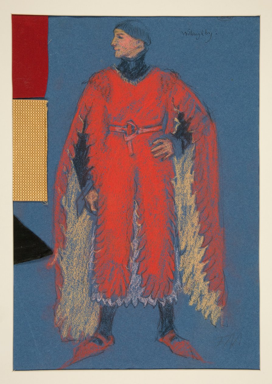 Willoughby, esboço de fantasia para Henry Irving de Edwin Austin Abbey