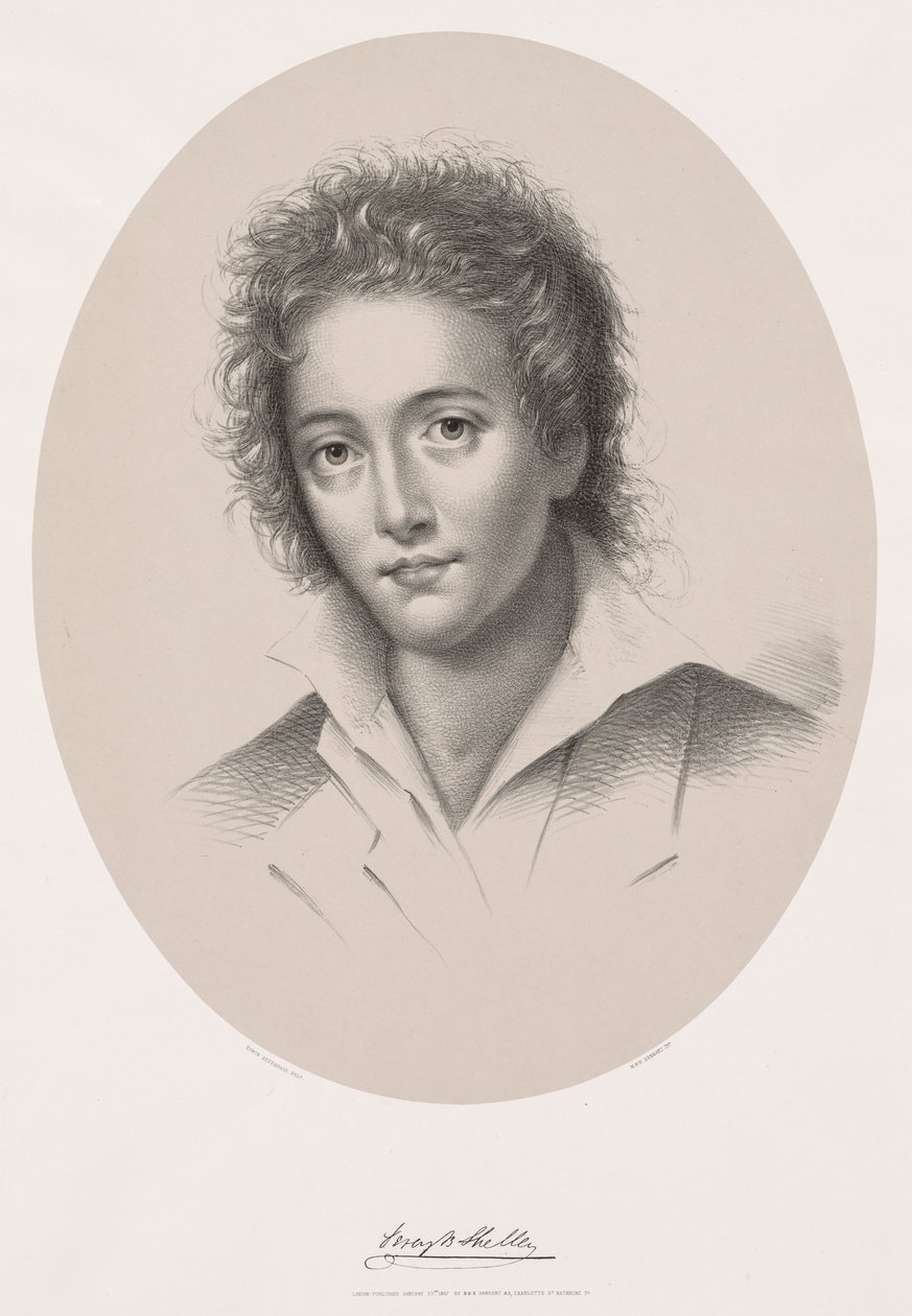 Percy Bysshe Shelley, 1867. de Edwin Beyerhaus