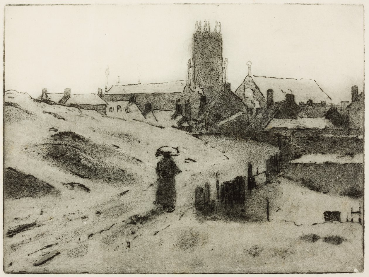 Igreja do País Negro (gravura) de Edwin Butler Bayliss