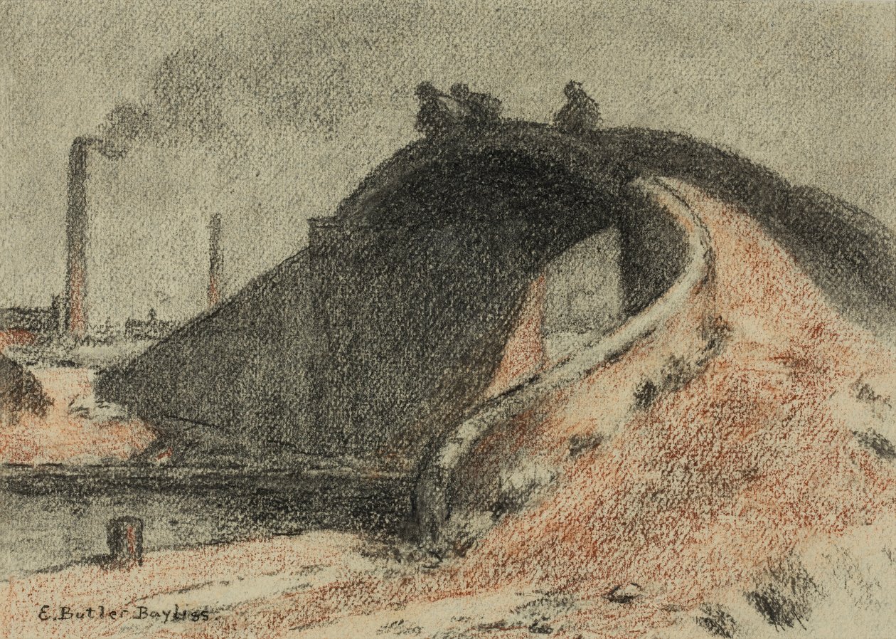 Ponte do Canal (pastel sobre papel) de Edwin Butler Bayliss