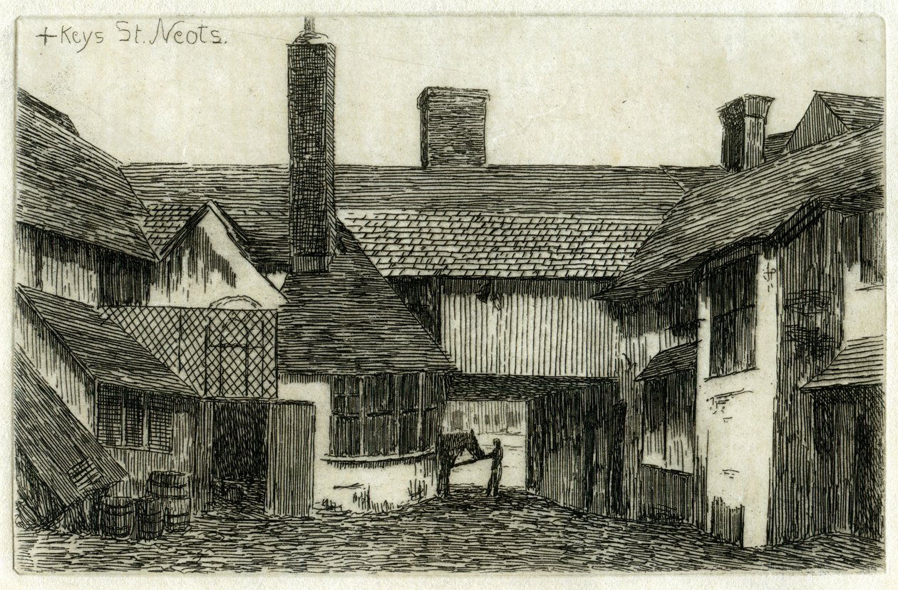 The Cross Keys, São Neots, Cambridgeshire, 1881 de Edwin Edwards