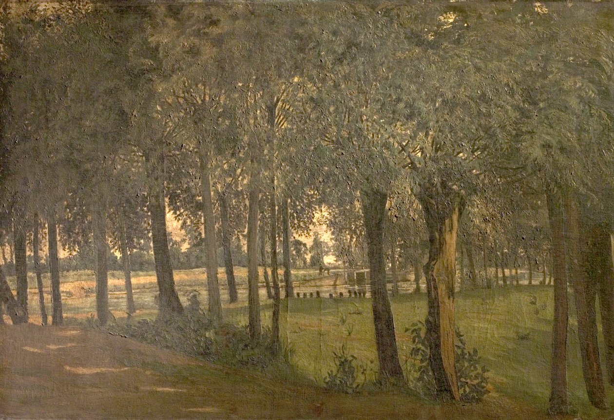 Sob os salgueiros, Sunbury-on-Thames, Middlesex de Edwin Edwards