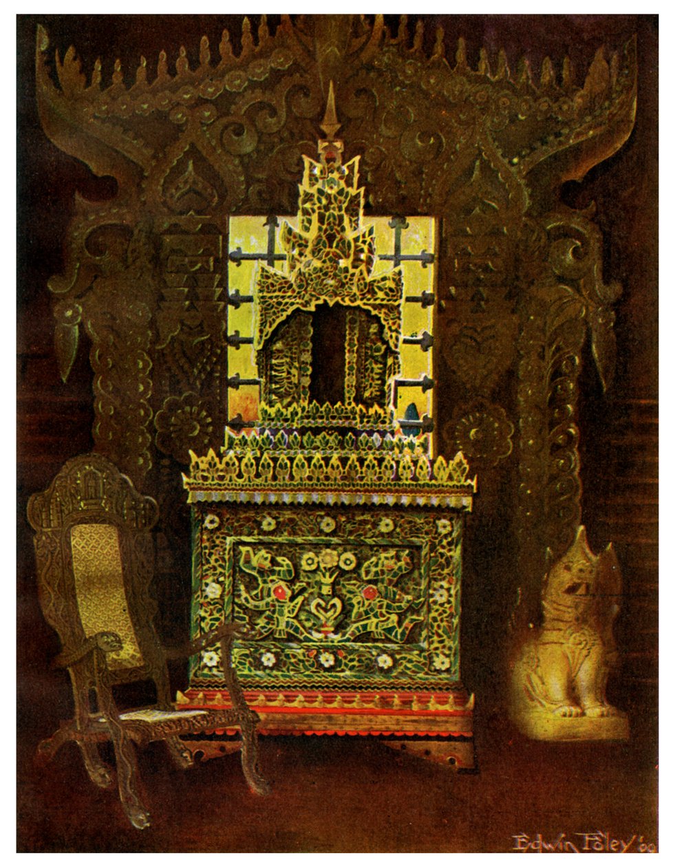 Móveis asiáticos, 1911-1912. de Edwin Foley