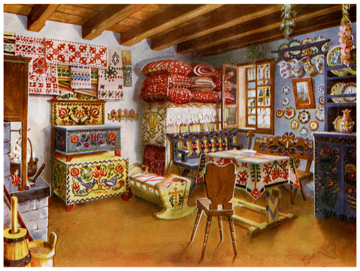 Mobiliário camponês austro-húngaro, 1911-1912. de Edwin Foley