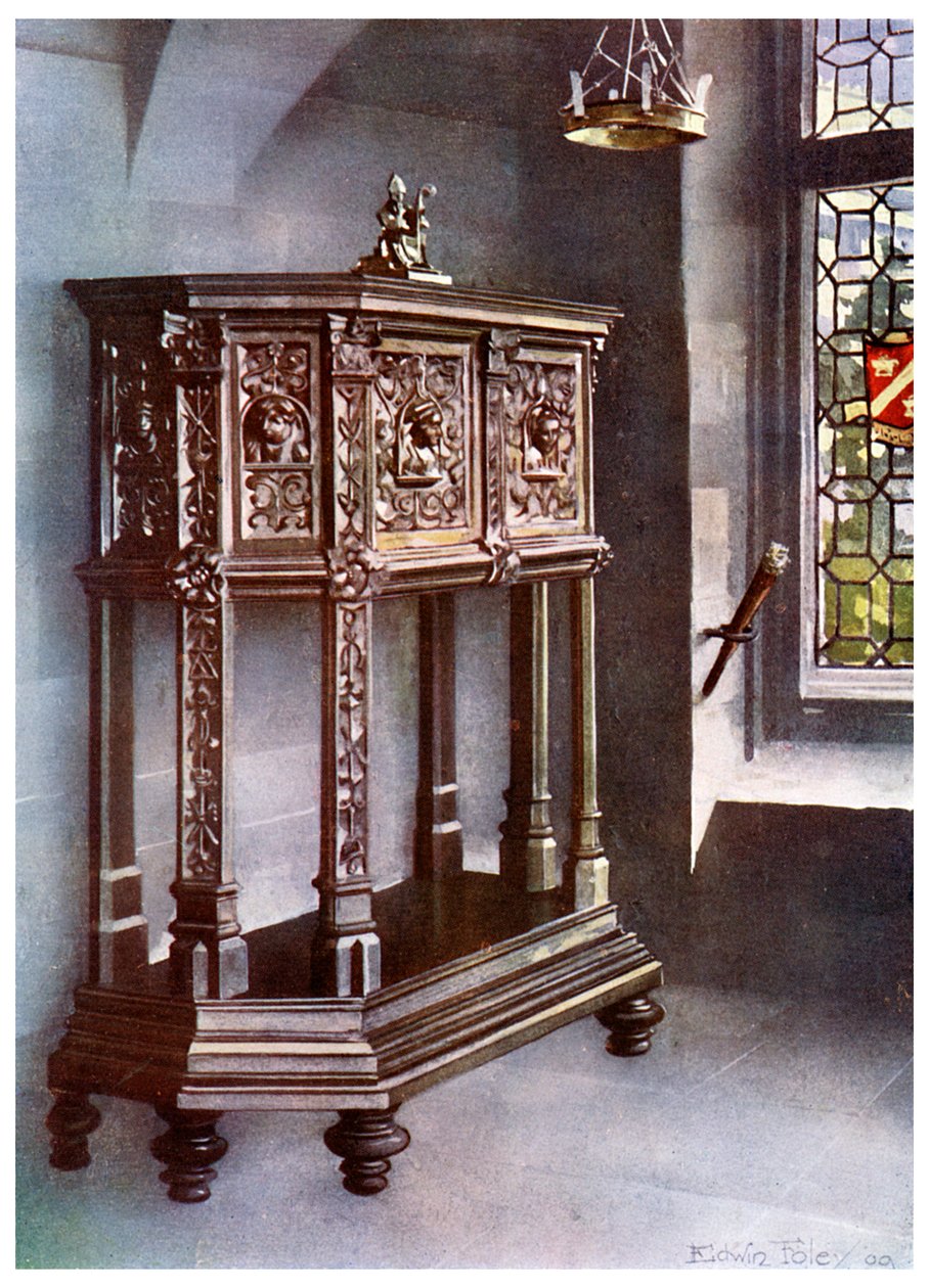 Francis I petite credence, francês, 1910. de Edwin Foley