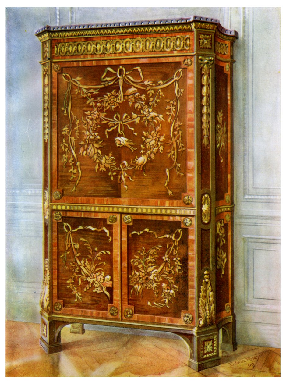 O ormolu embutido montou o segredo na vertical, francês, 1911-1912. de Edwin Foley