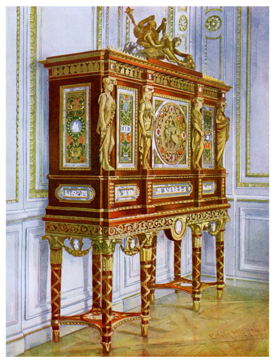 Gabinete de jóias de Maria Antonieta, Versalhes, França, 1911-1912. de Edwin Foley