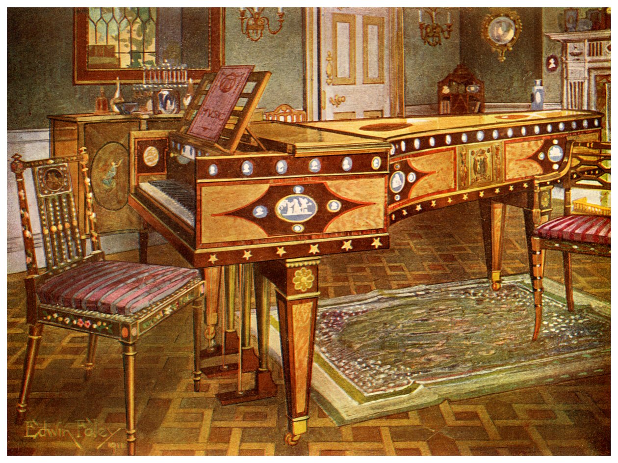 Mobiliário decorativo do final do século XVIII, 1911-1912. de Edwin Foley