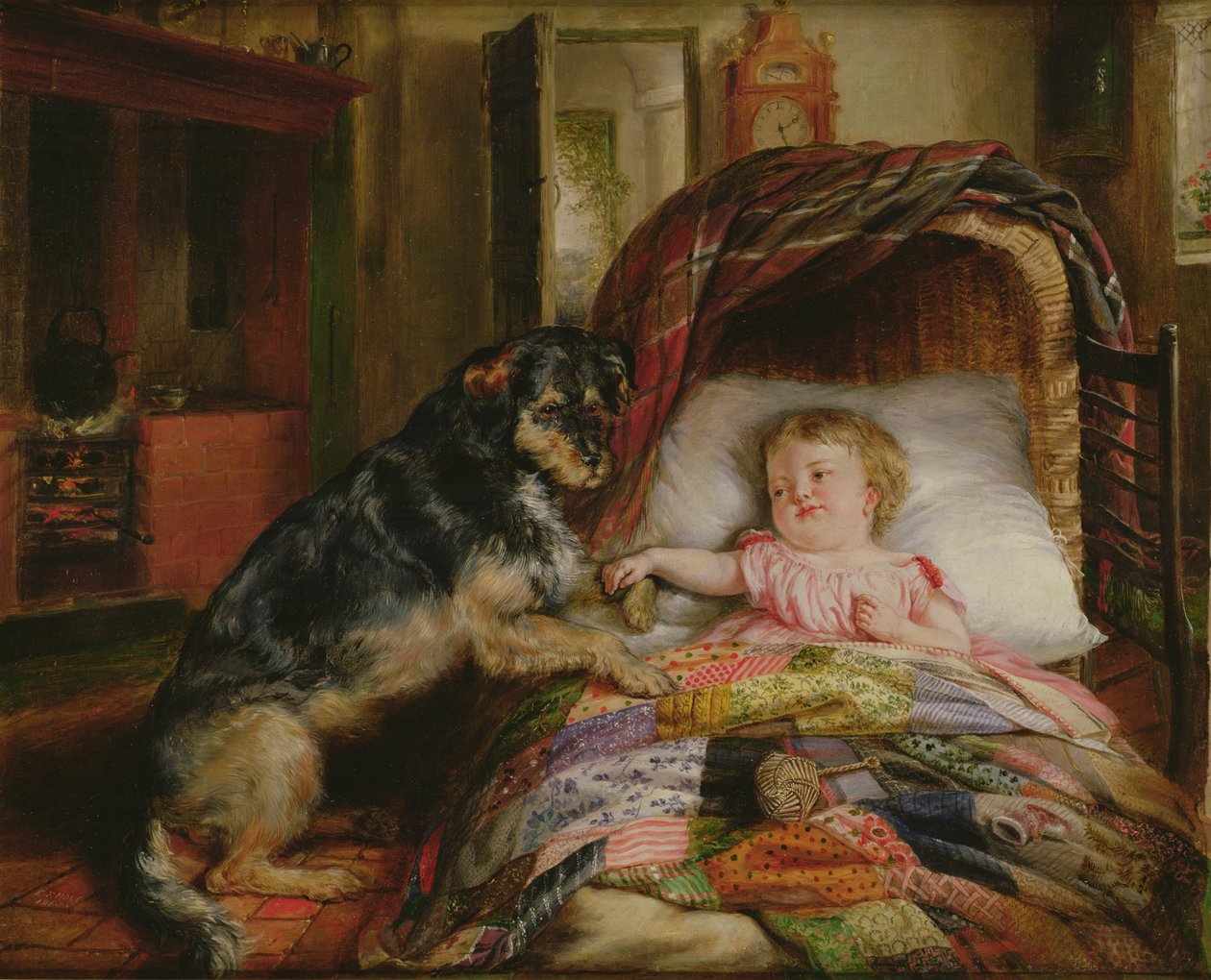 Guardando bebê de Edwin Frederick Holt