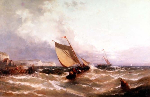 Barcos de Pesca ao Largo da Costa de Edwin Hayes