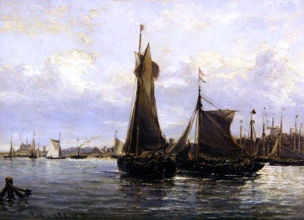 Porto de Gorlston, 1878 de Edwin Hayes