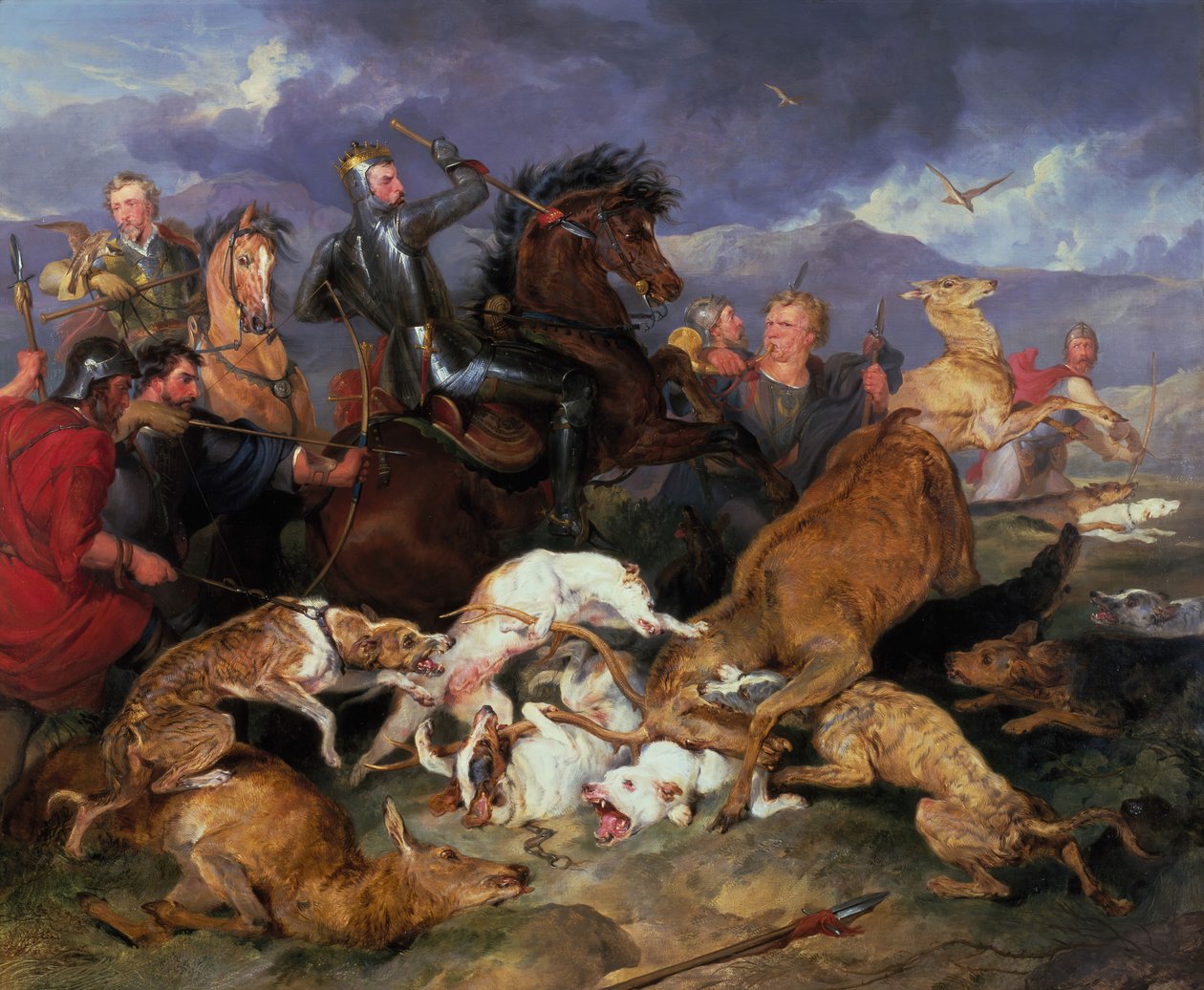 A caça de Chevy Chase, 1826. de Edwin Henry Landseer
