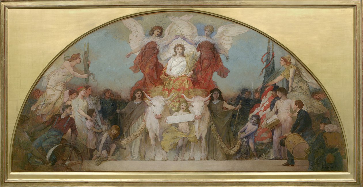 Estudo para Minnesota, Celeiro do Mundo, 1904 de Edwin Howland Blashfield