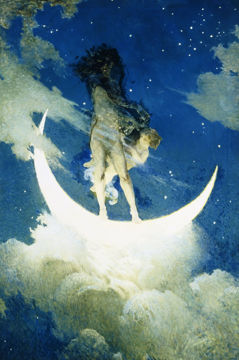 A lua e as estrelas de Edwin Howland Blashfield