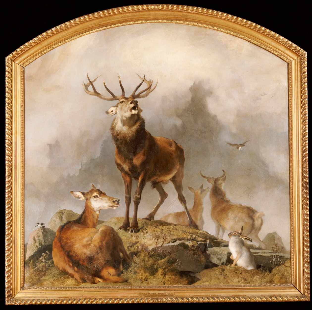 Cena em Braemar - Highland Deer de Edwin Landseer