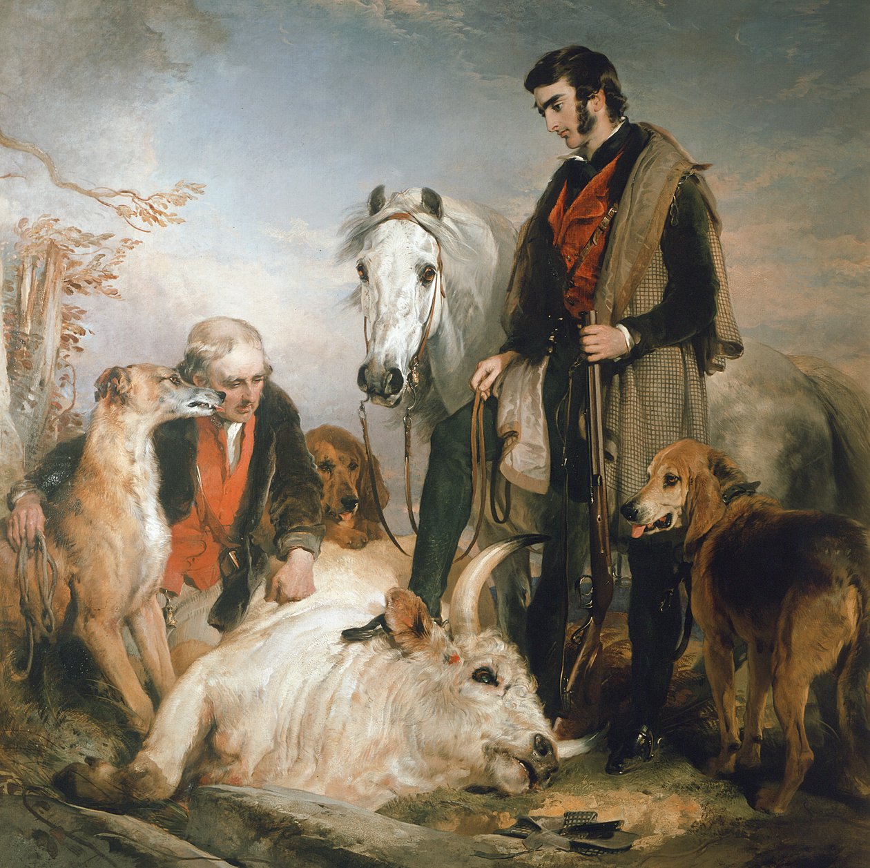 Cena em Chillingham Park: Retrato de Lord Ossulston, c.1833-36 de Edwin Landseer