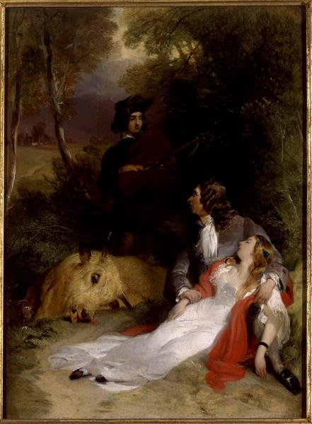 The Bride of Lammermoor, c.1830 (óleo sobre painel) de Edwin Landseer