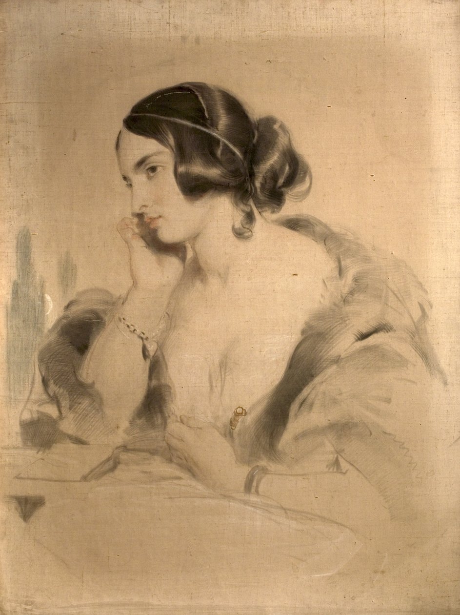 A senhora deputada Norton, c.1850 de Edwin Landseer