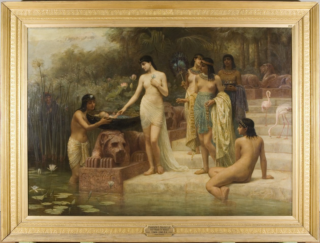 A Filha do Faraó - O Achado de Moisés de Edwin Longsden Long