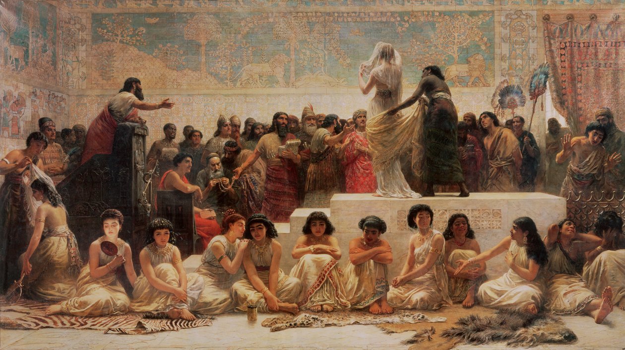 O Mercado de Casamentos da Babilónia de Edwin Longsden Long