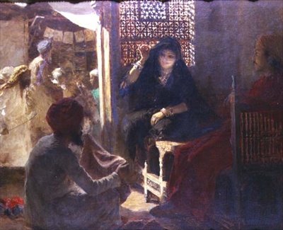 Selecção de Panos no Bazar de Edwin Lord Weeks