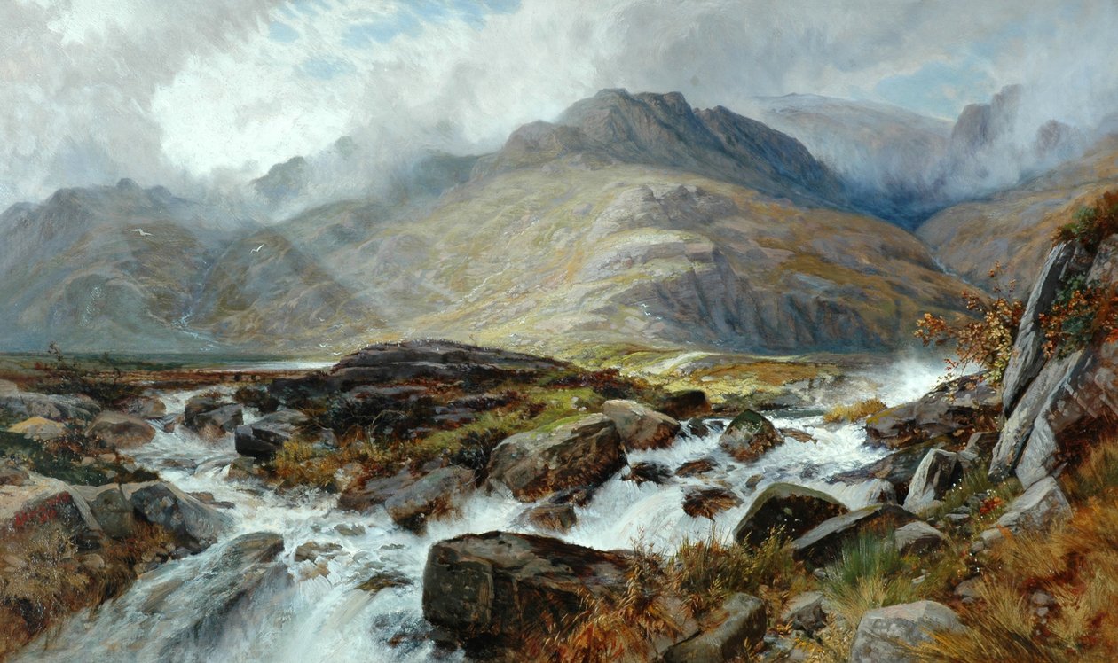 O Glyder Fawr de Pen-y-Ben-Glog, 1876 de Edwin Pettitt