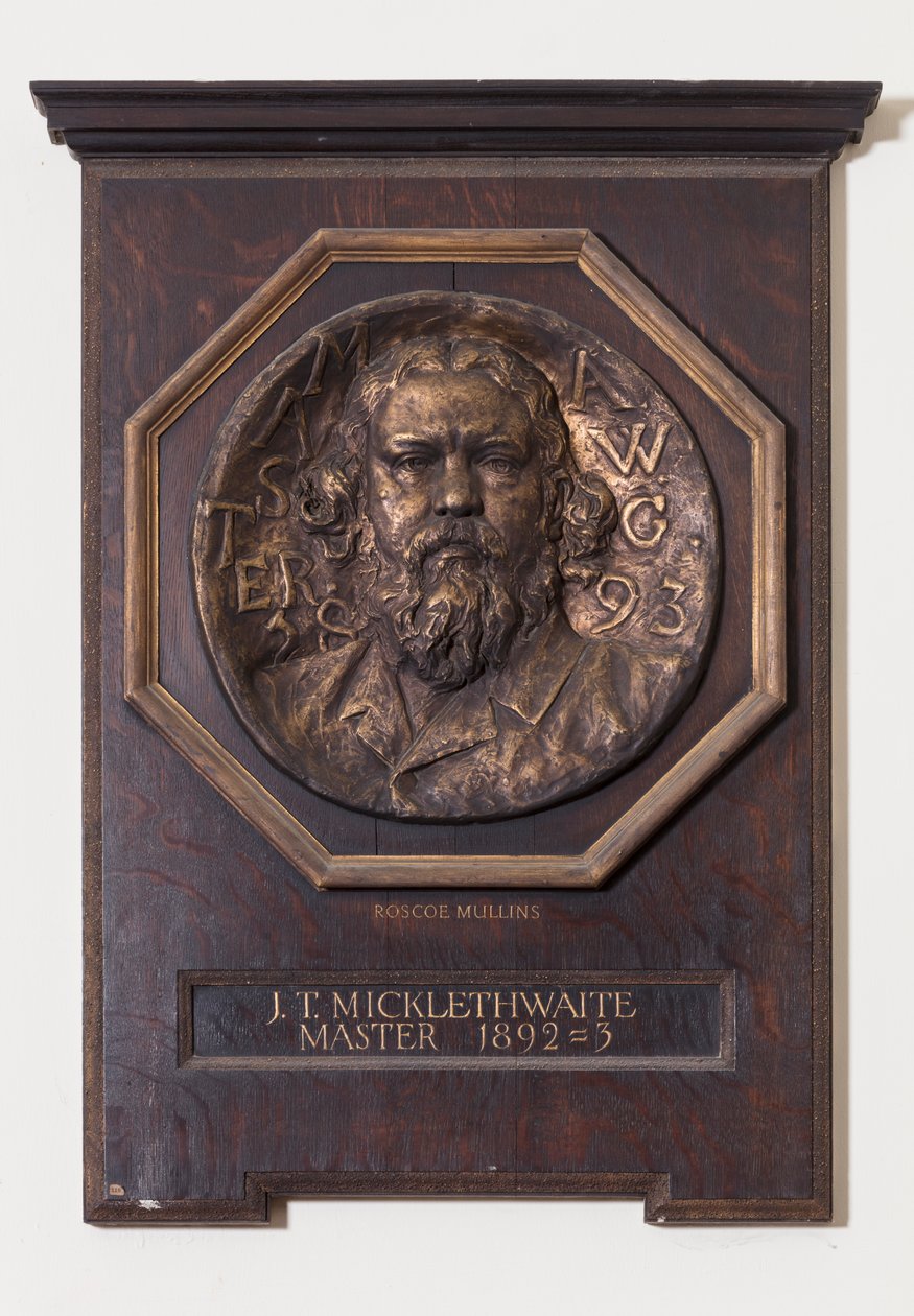 Medalha com John T. Micklethwaite, c.1893 de Edwin Roscoe Mullins