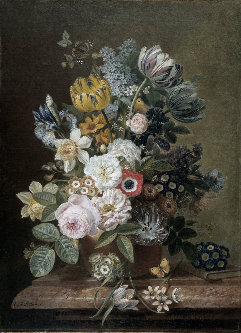 Natureza Morta com Flores de Eelke Jelles Eelkema