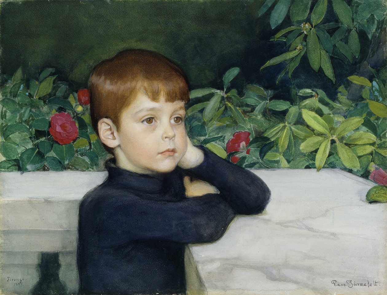 Retrato do Filho dos Artistas (Heikki Järnefelt) de Eero Järnefelt