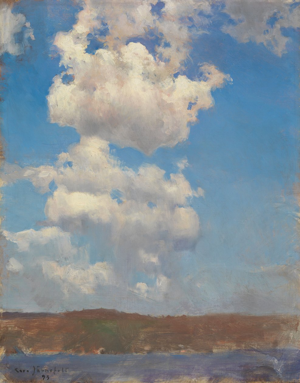 Estudo de nuvens de Eero Järnefelt