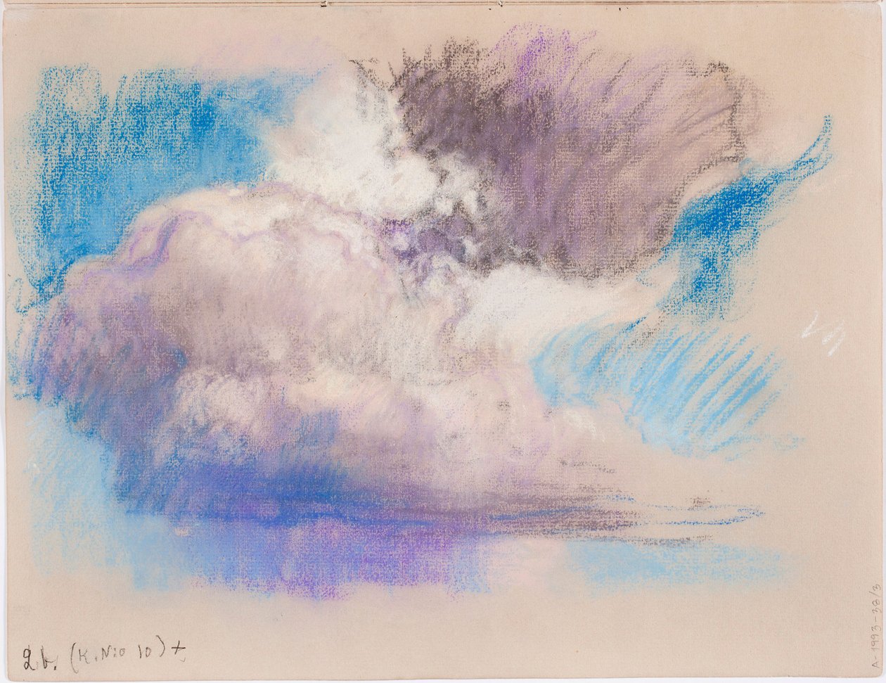 Wolken, Seite aus Järnefelts Skizzenbuch de Eero Järnefelt