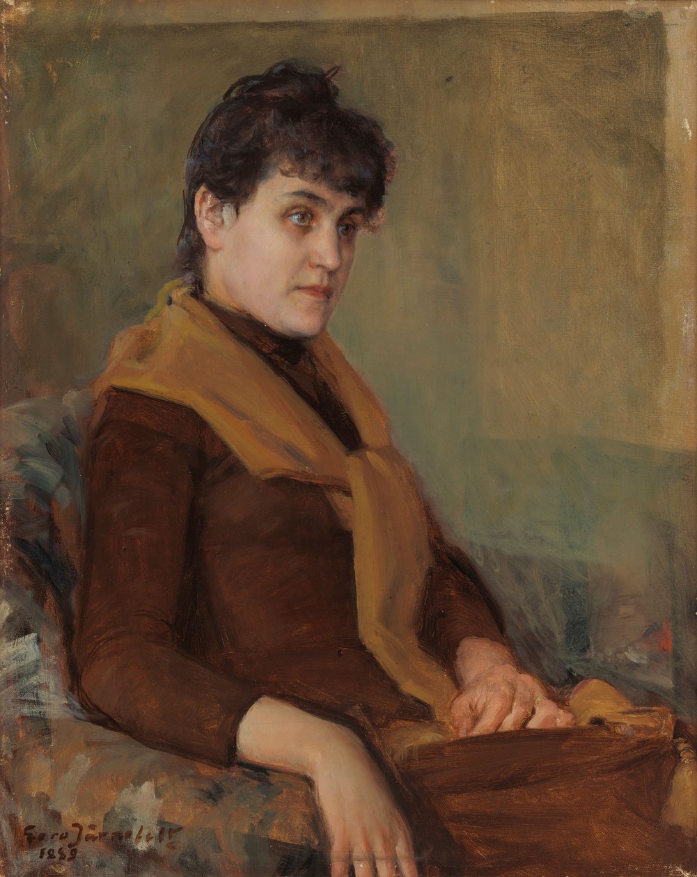 Retrato de noivado de Saimi de Eero Järnefelt