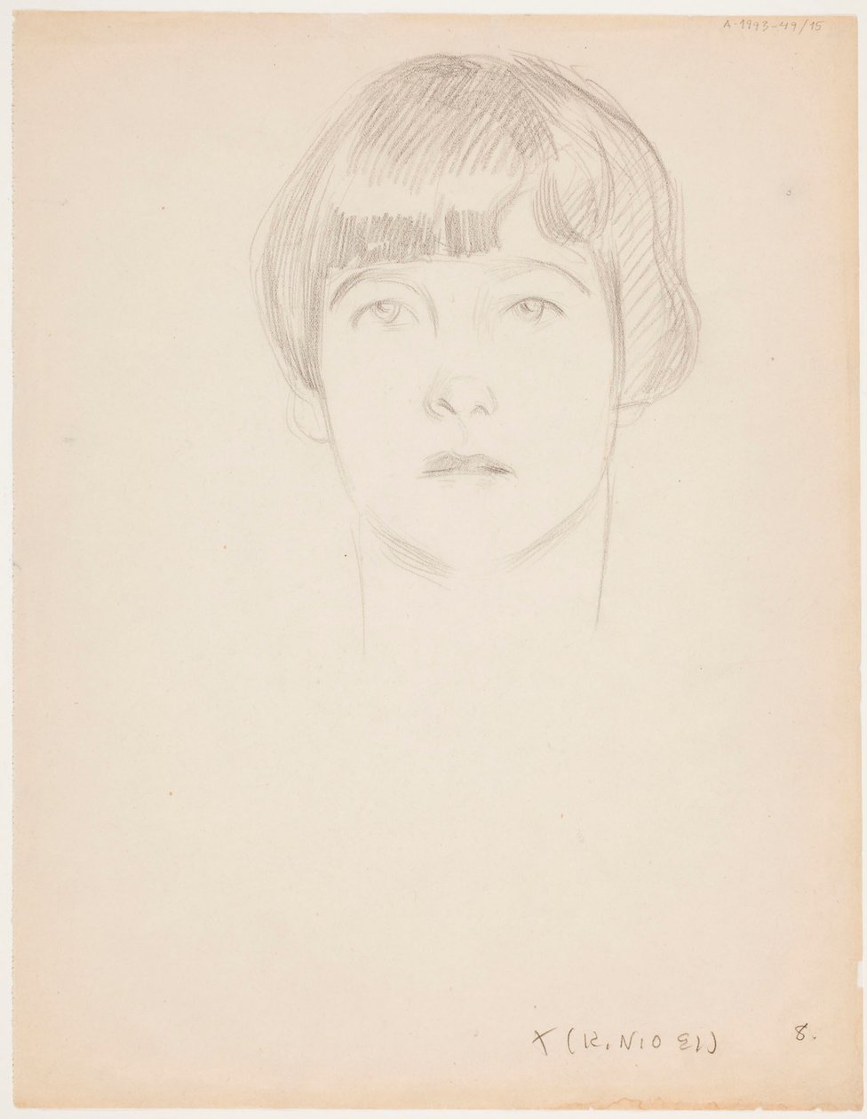 Cabeça de menina de Eero Järnefelt
