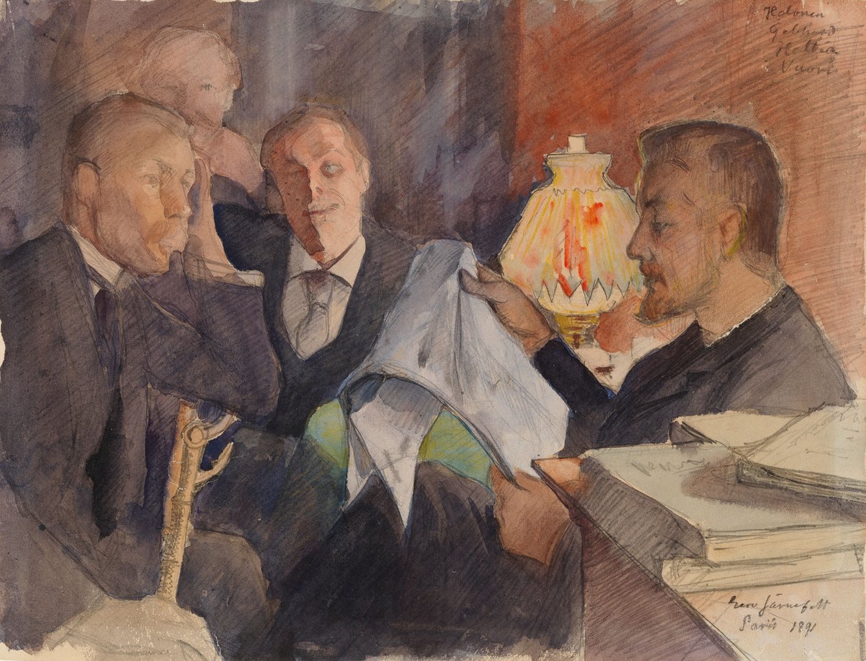 No ateliê parisiense de Eero Järnefelt