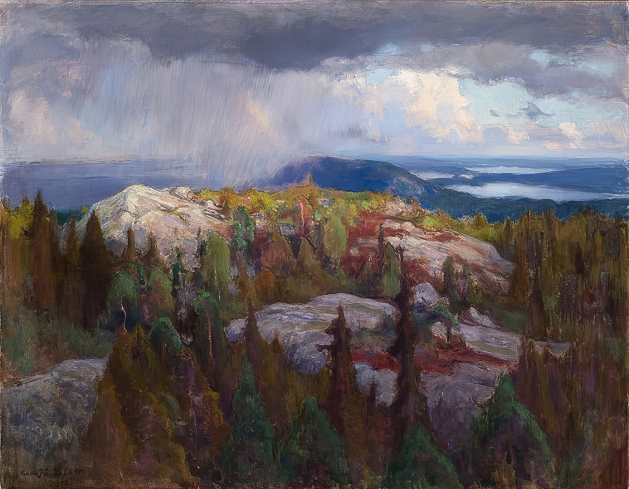 Paisagem (paisagem de Koli). 1918 de Eero Järnefelt
