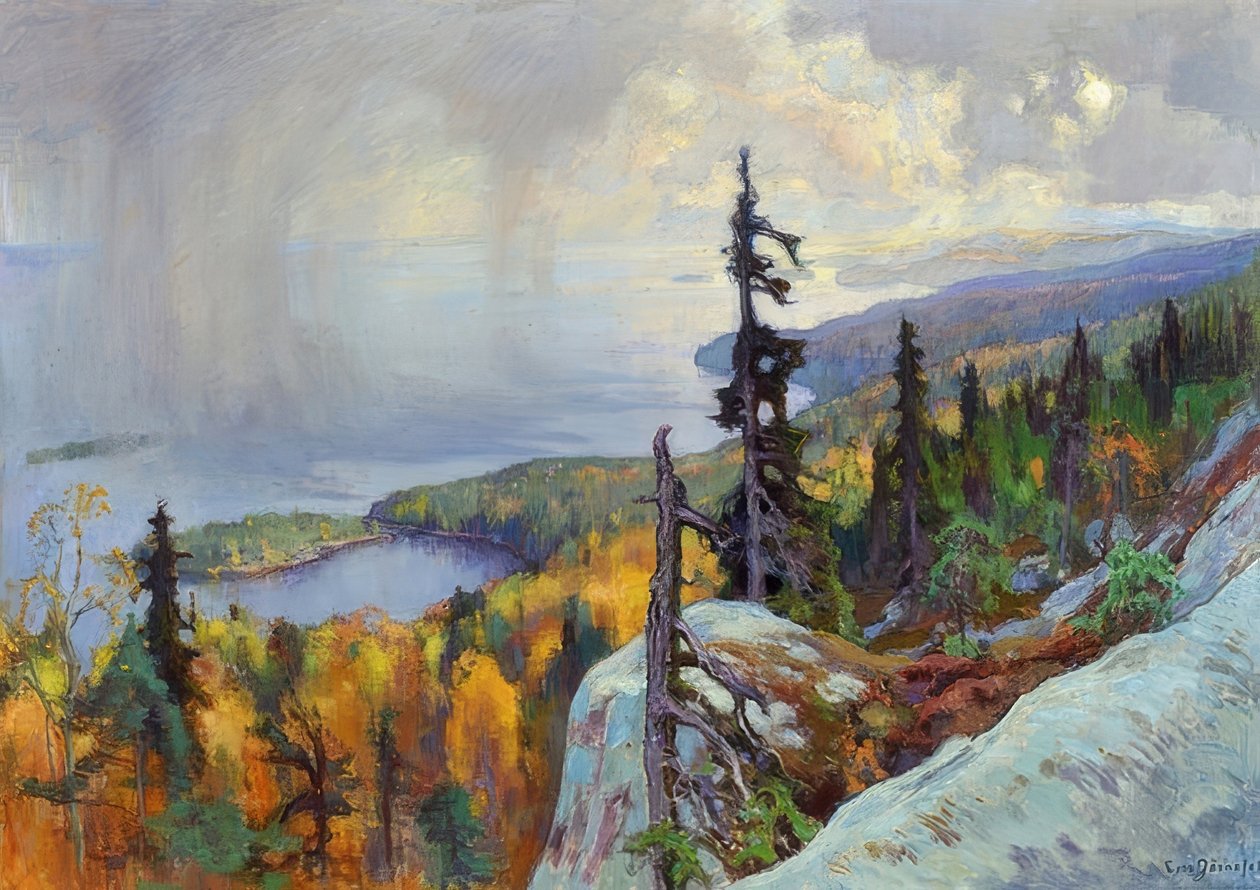 Paisagem (paisagem de Koli). 1930 de Eero Järnefelt
